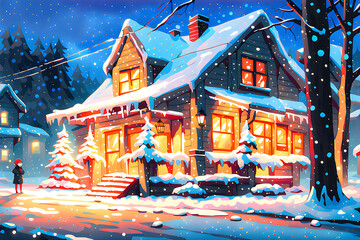 Happy White Christmas.
Generative AI