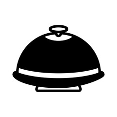 Food Tray Glyph Style in Design Icon