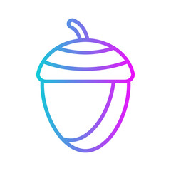 Acorn Gradient Style in Design Icon