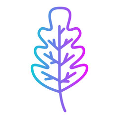 Leaves Gradient Style in Design Icon