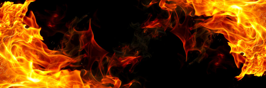 isolated burning fire background