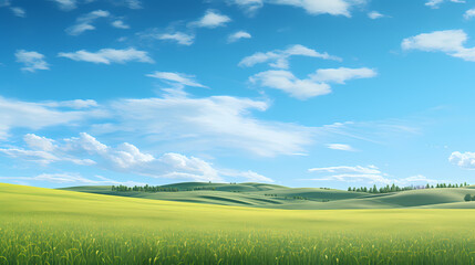 Field, countryside, grassland poster web page PPT background