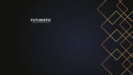 futuristic abstract background overlap layer on dark blue space with glowing lines shape decoration. Modern graphic design element future style concept for banner, flyer, card, or brochure cover