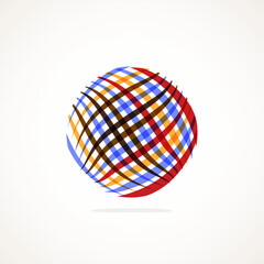 Obraz premium Abstract circle logo - minimalist emblem, timeless and universal shape of circle. Unique logo represent range of brands and concepts, encapsulating simplicity and creativity in single, iconic image