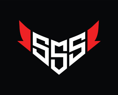 SSS letter logo design template.