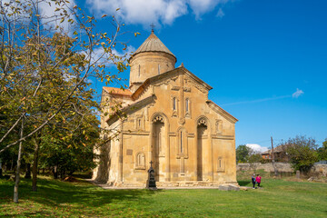 Orthodox cathedral Ertatsminda in Kartli area in Georgia
