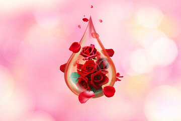 roses perfume concept