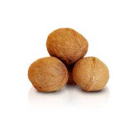 walnuts isolated on a white background