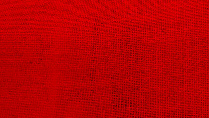 Red burlap texture background - obrazy, fototapety, plakaty