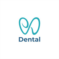 Minimalist dental icon logo