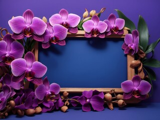 Purple Orchid on Frame