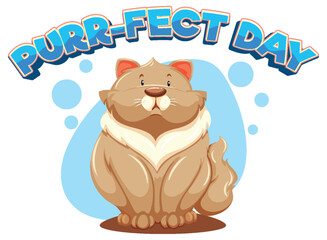 A Purr-fect Day: Funny Animal Cartoon Picture