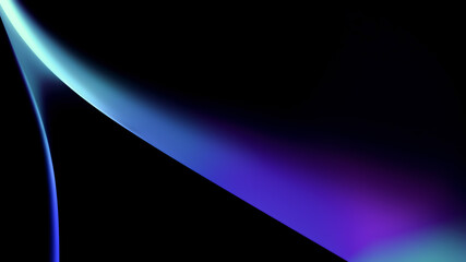 Illustration of a dark background with 3D blue purple glowing textured shapes with effects