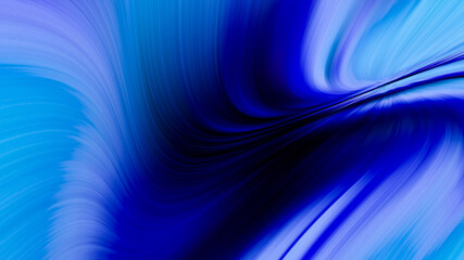 Background illustration with blue glowing rounded shaped fibers with effects
