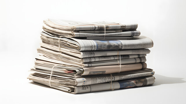 stack of newspaper