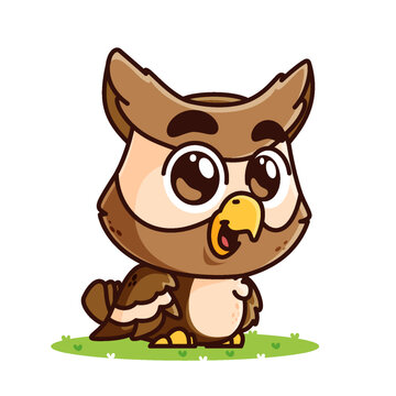 cute owl cartoon, animal alphabet cute cartoon