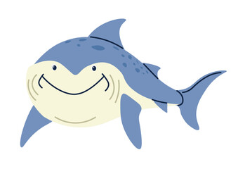 Fototapeta premium Underwater animal and marine creatures, shark