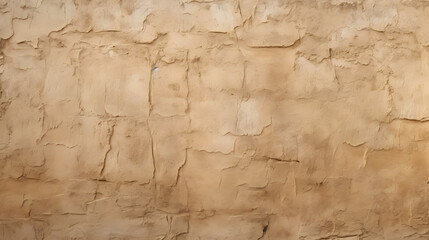 Old traditional house wall texture in Shindaga, Dubai. Brown beige sandy color rough plaster...