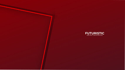 Futuristic abstract background. Modern shiny dark and Red geometric lines pattern. Future technology concept. Suit for poster, banner, cover, presentation,