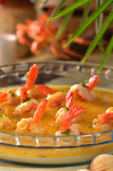 steam egg with prawn 