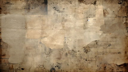 Old vintage page texture. generative AI.