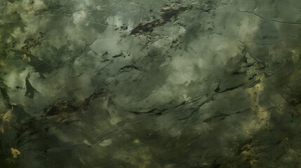 Olive green army background texture with scratches ans rips texture marble. generative AI.
