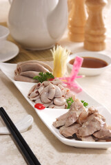 Fototapeta na wymiar chinese traditional food - pork belly 1