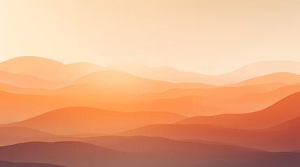 Obraz premium Minimalist earth tone gradient abstract wave abstract poster web page PPT background