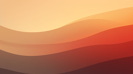 Fototapeta premium Minimalist earth tone gradient abstract wave abstract poster web page PPT background