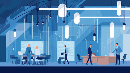 Concept vector illustration of business situation.