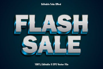 Flash Sale Editable Text Effect 3d Emboss Gradient Style