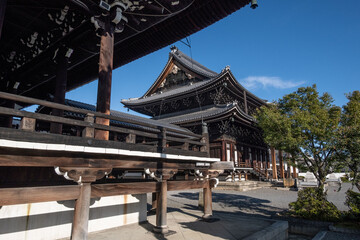 興正寺，京都，寺， 日本の建築物，木造，伝統,...
