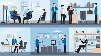 Concept vector illustration of business situation.