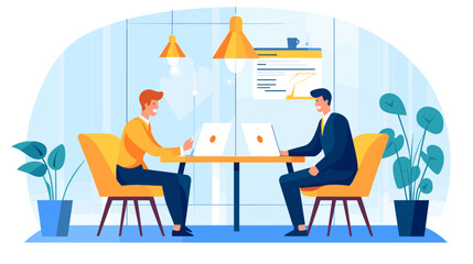 Concept vector illustration of business situation.