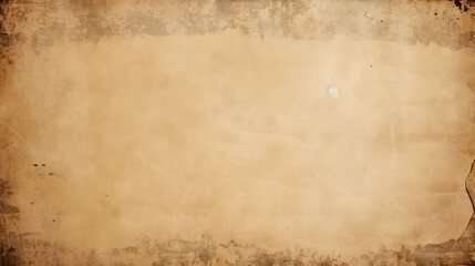 Vintage paper texture background, grunge old retro rustic cardboard brown empty blank space page. generative AI.