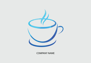 Coffee cup Logo coffee shop vector icon design Free Vector