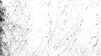 Grunge black and white pattern. Monochrome abstract texture. Dark background from cracks, stains, chips, lines