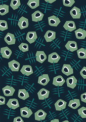 Background With Eye Pattern
