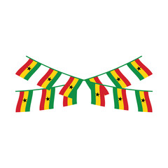 Ghana Element Independence Day Illustration Design Vector