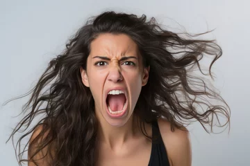 Fotobehang Furious angry woman screaming © PRASANNAPIX