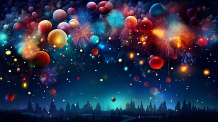 Gartenposter happy new year background with party  © Ilham