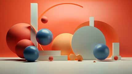 abstract isometric 3d shape background