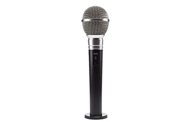 Mic Stand On Transparent Background