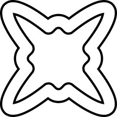 Star shape element. Geometric design