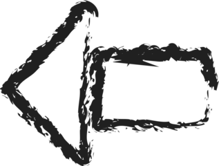 Arrows with paint brush stroke