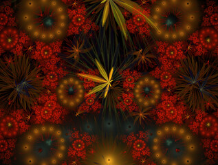 Imaginatory fractal abstract background Image