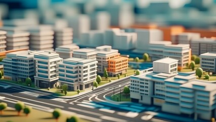 Obraz premium view of the city