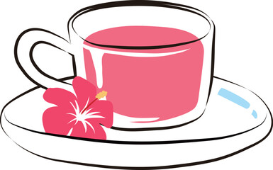 ハイビスカスティーカップ