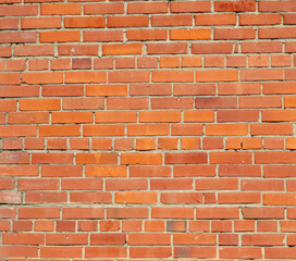 Obraz premium Red brick wall as an abstract background. Texture