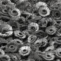 Metal flower repeat pattern